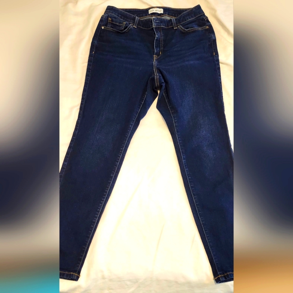 Lane Bryant Women's Stretch Blue Jeans Slim Straight Leg